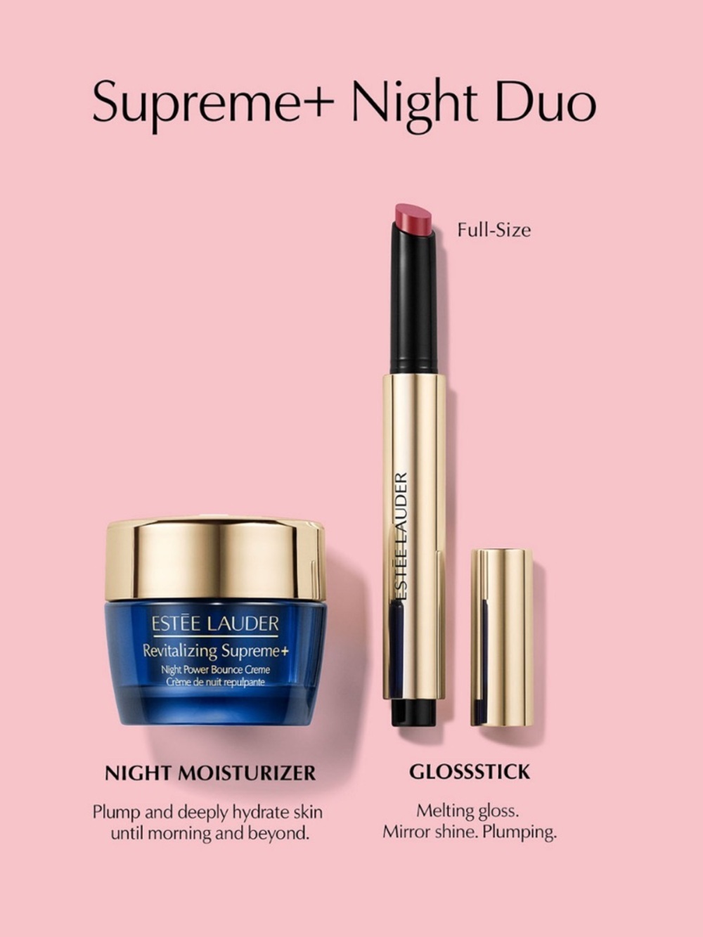 Estee Lauder Night Moisturizer & Lipstick Duo New - Picture 3 of 3